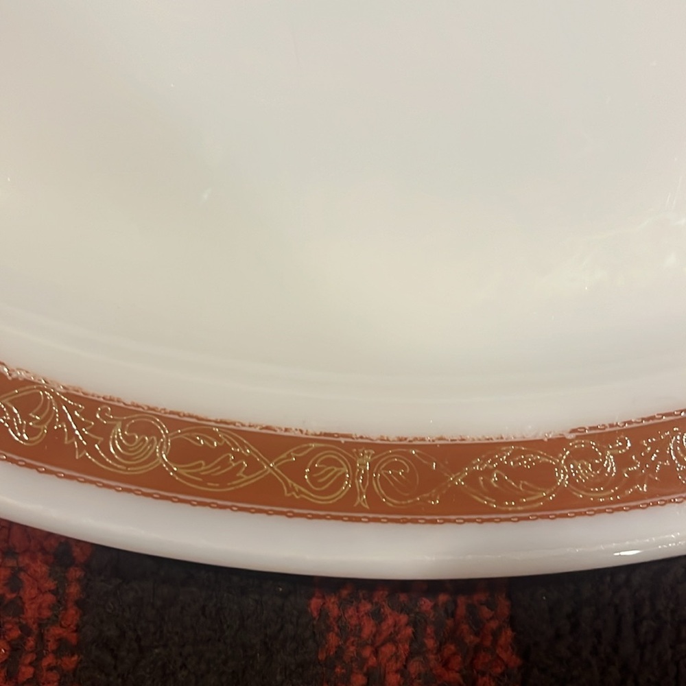 Rare pattern Pyrex bronze platter - Picture 2 of 5